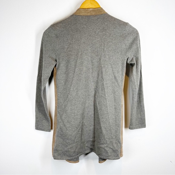 Ralph Lauren Black Label Cashmere Suede Open Cardigan - Picture 6 of 7